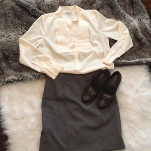 Beautiful buttercream blouse